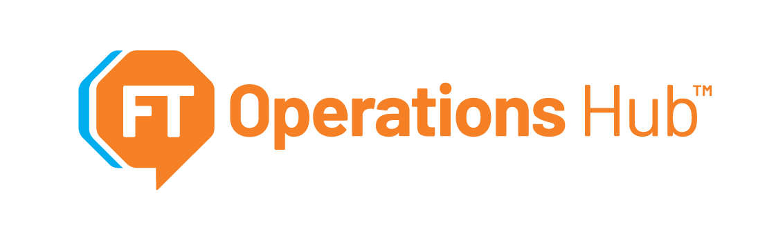 Logotipo laranja do FactoryTalk Operations Hub
