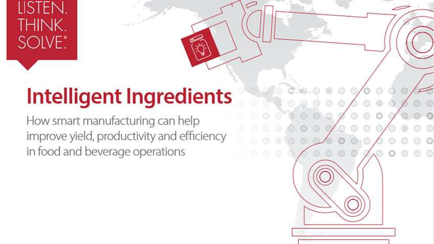 Download the eBook, “Intelligent Ingredients: How smart manufacturing can help improve yield, productivity and efficiency in food and beverage operations,” from Rockwell Automation. Click the image above to download, or visit http://bit.ly/3b4L4JQ. 