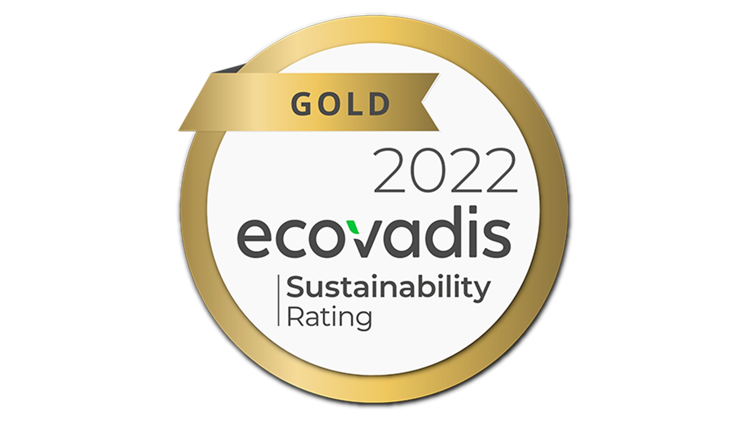 EcoVadis Gold Sustainability Rating 2022 logo