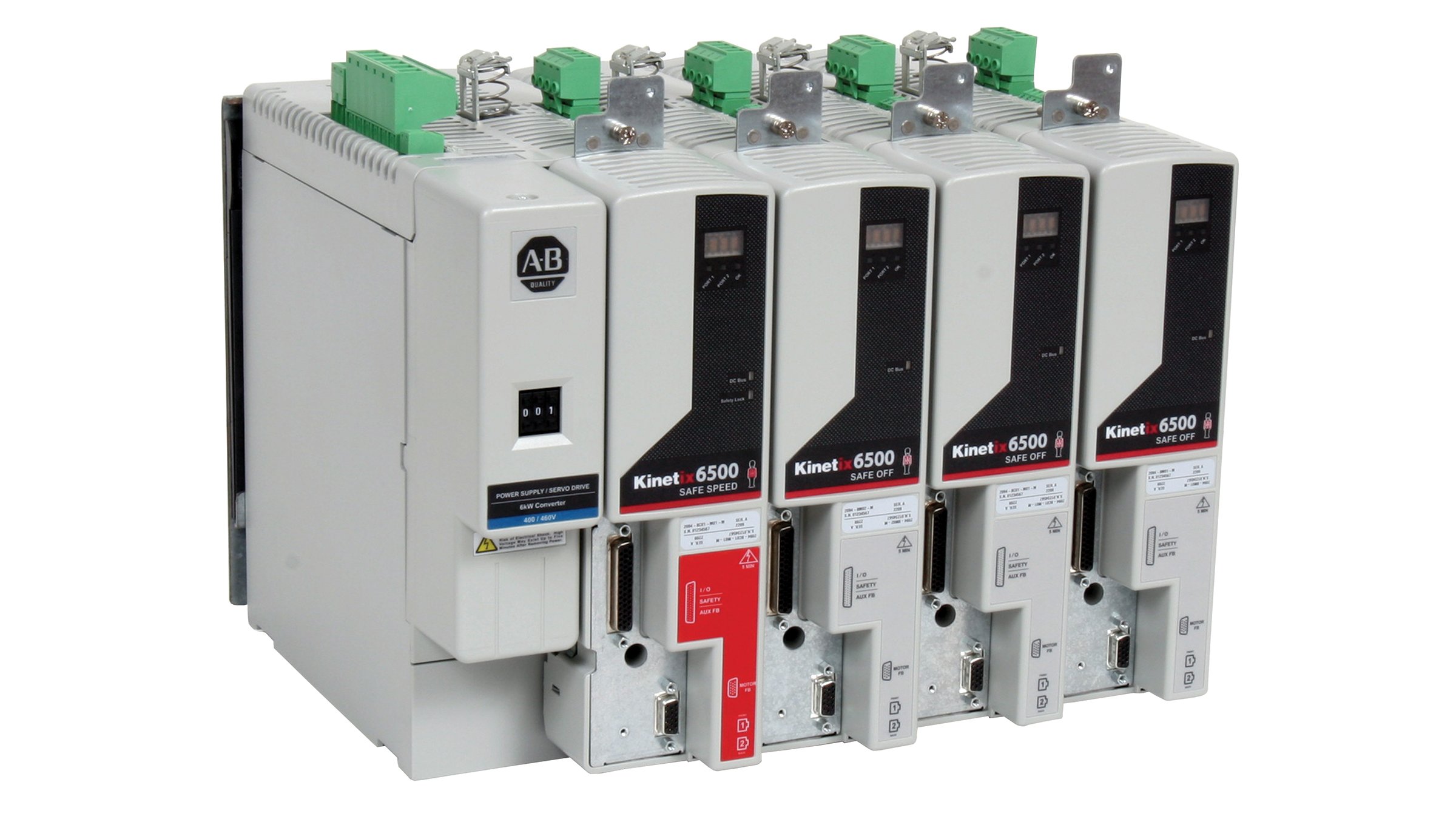 Os servodrives Ethernet/IP Kinetix® 6500 cód. cat. 2094 da Allen-Bradley combinam movimento integrado de alto desempenho com uma rede aberta rede Ethernet/IP.