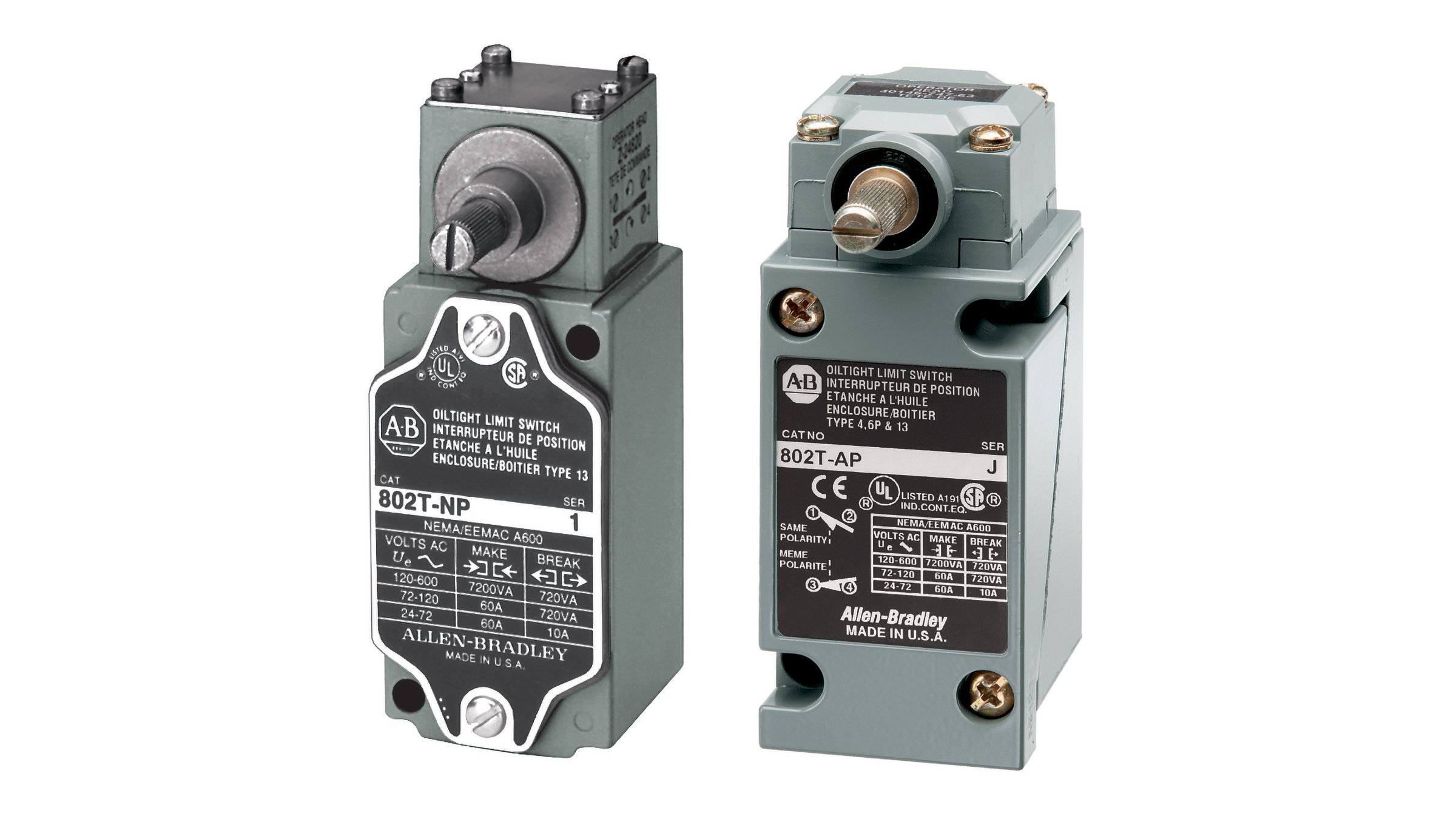 802T Oiltight Limit Switches | Allen-Bradley