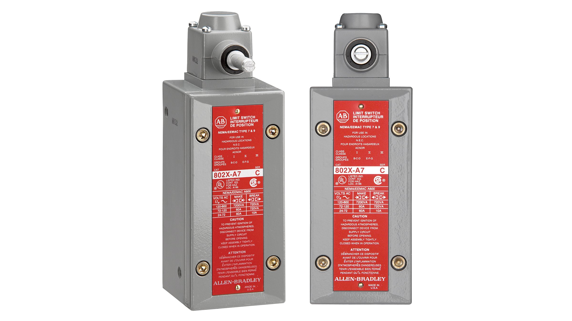 802X NEMA Watertight Limit Switches | Allen-Bradley