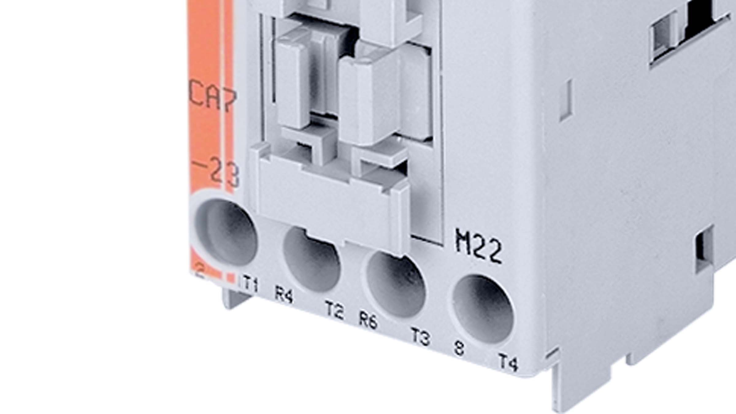 Sprecher & Schuh Series CA7-23-M22 contactor terminals closeup 