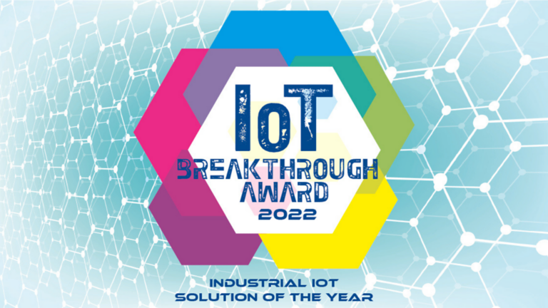 Logotipo do prêmio IoT Breakthrough Award de 2022