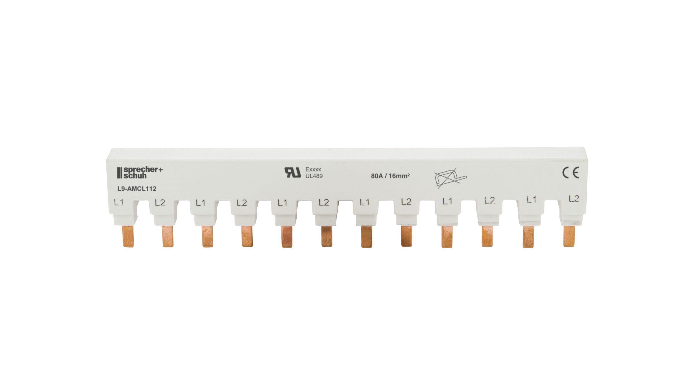 L9-AMCL112	BUSBAR 212MM 1PH 12-P FOR L9