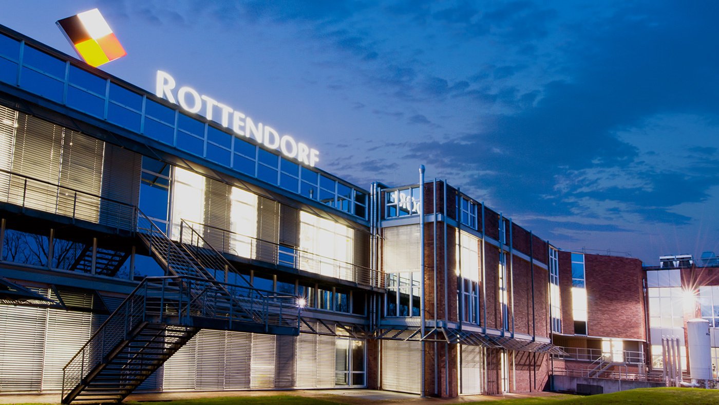 A view on Rottendorf building at night