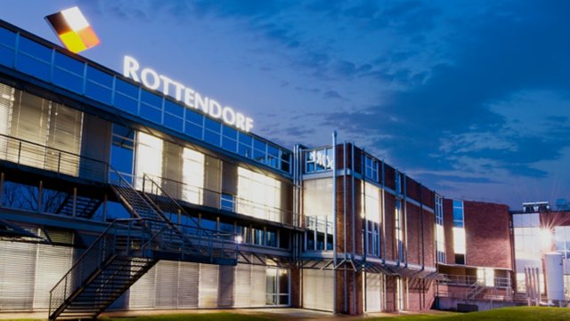 A view on Rottendorf building at night