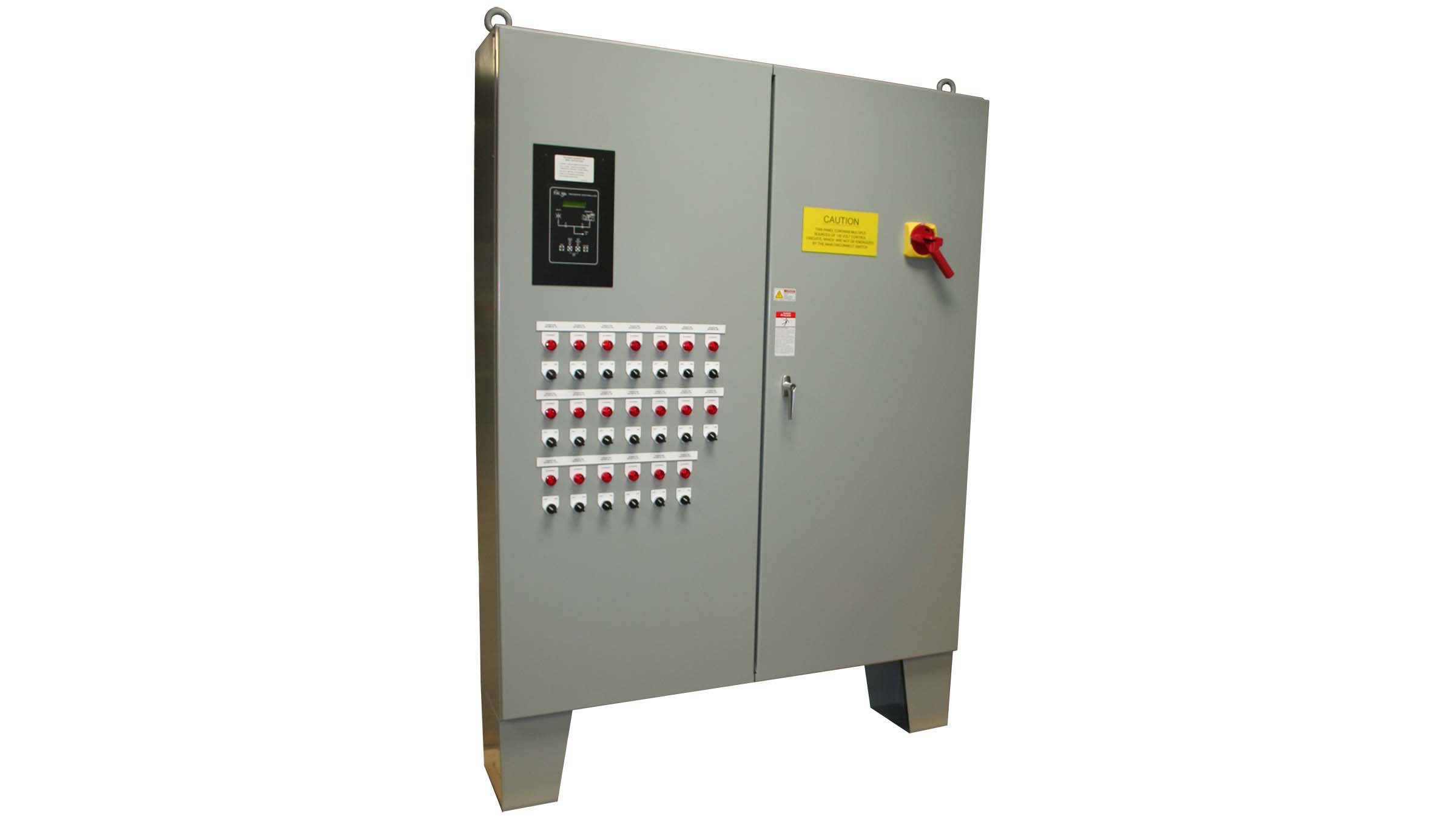 Control Solutions multi-softstarter control panel for controlling factory exhaust fans