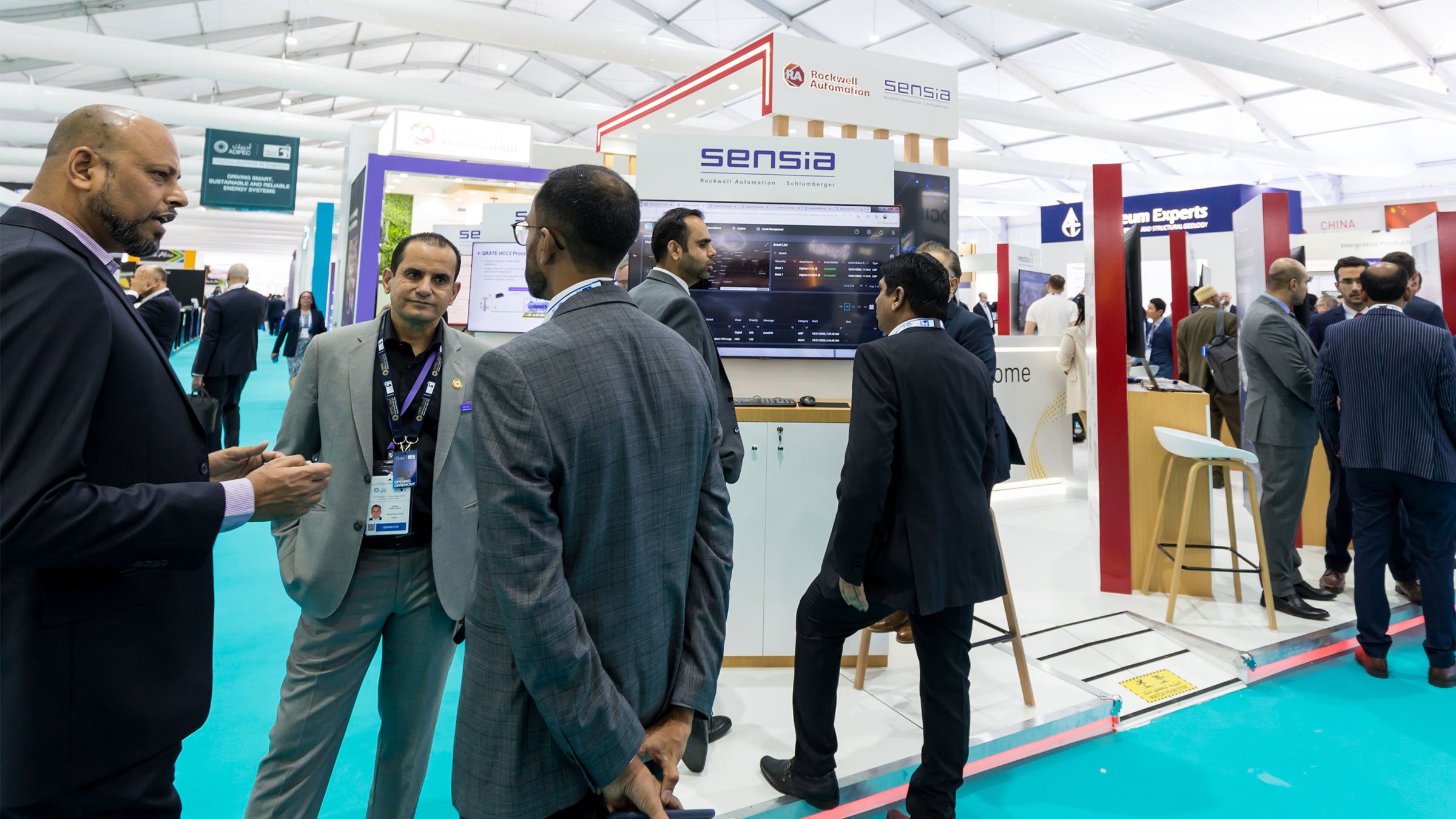 Adipec 2022 Event in UAE Booth with Partner stands