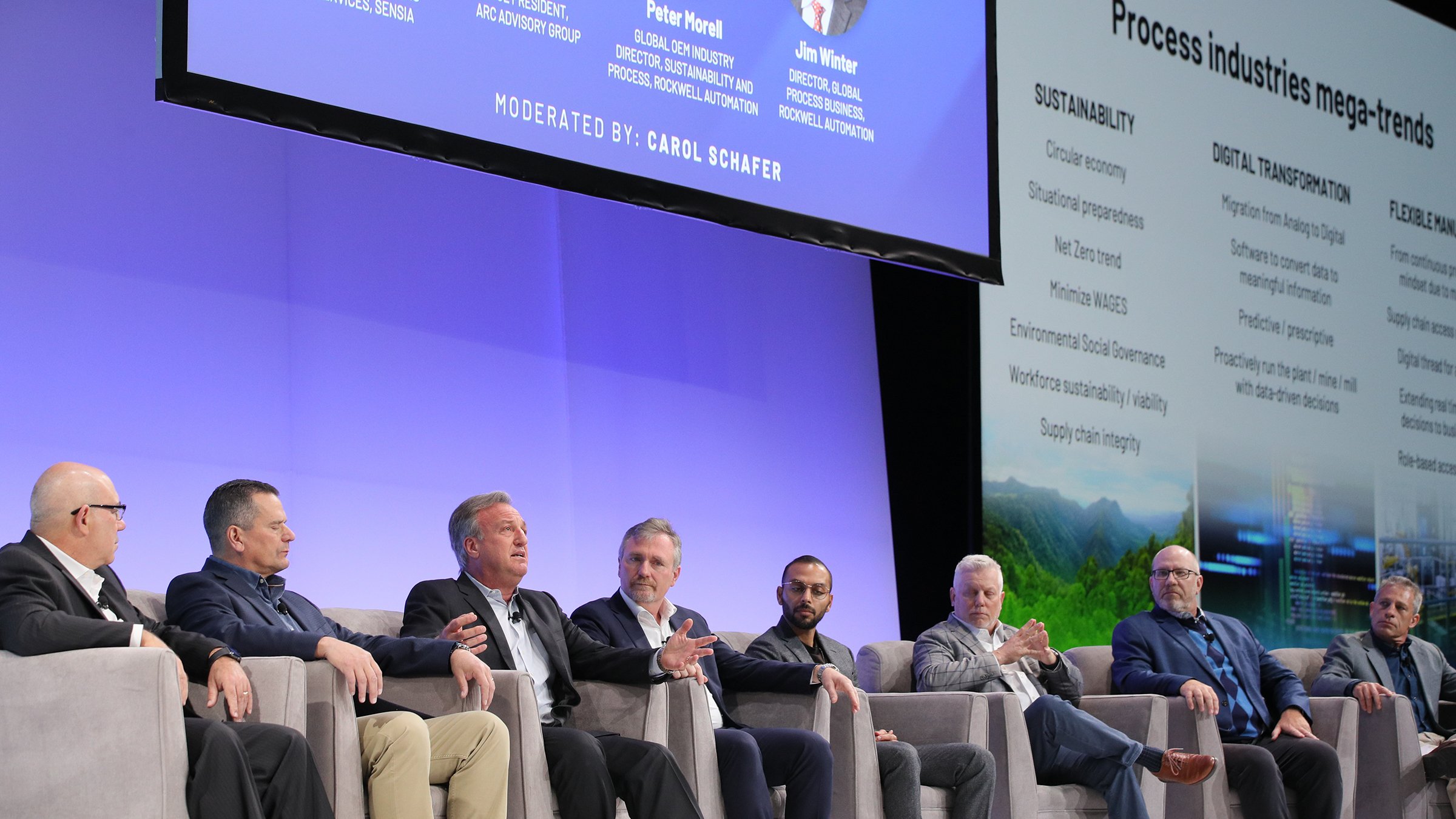 Panel of speakers at Automation Fair 2022 PSUG Keynote