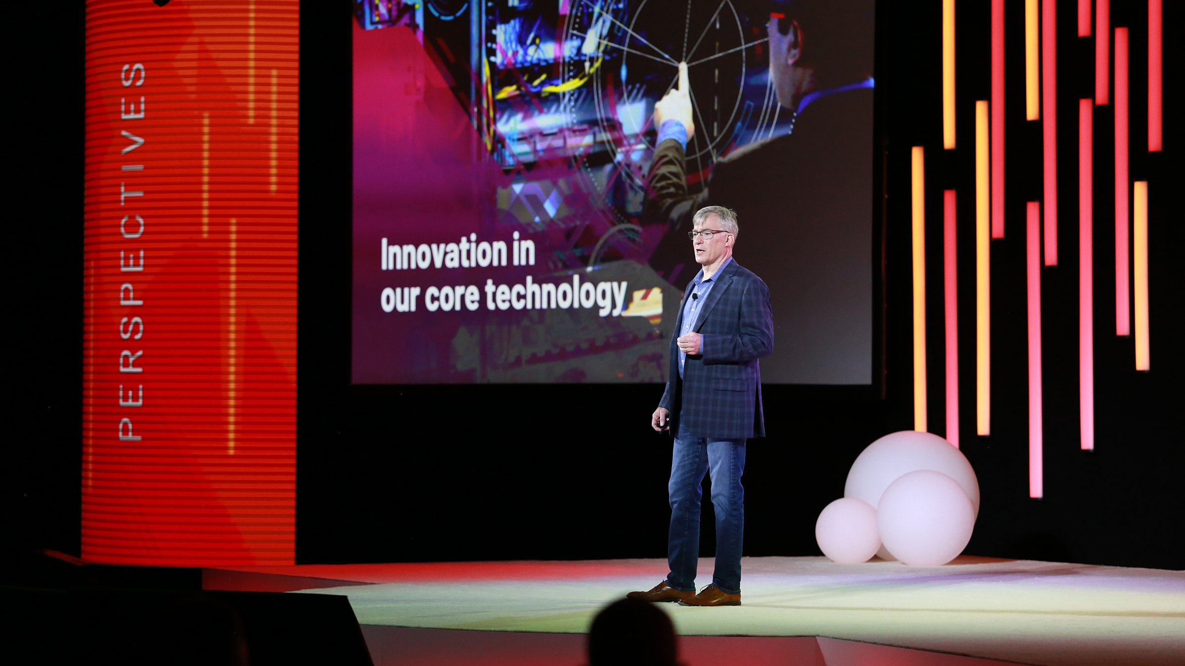 Automation Fair 2021 Blake Moret speaks at the keynote presentation