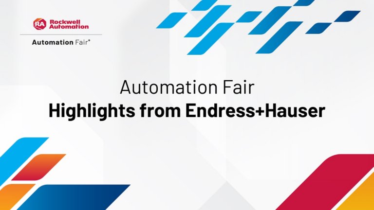 Title card for Automation Fair Highlights from Endress+Hauser video from Automation Fair 2022
