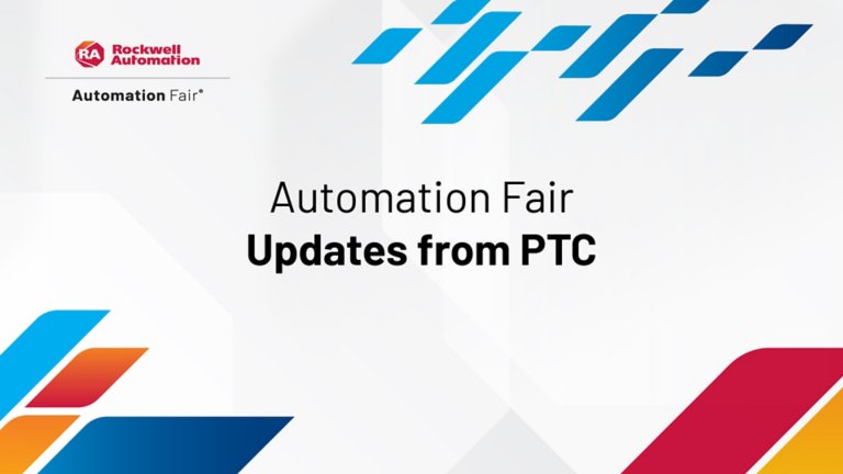 Title card for Automation Fair Updates from PTC video at Automation Fair 2022