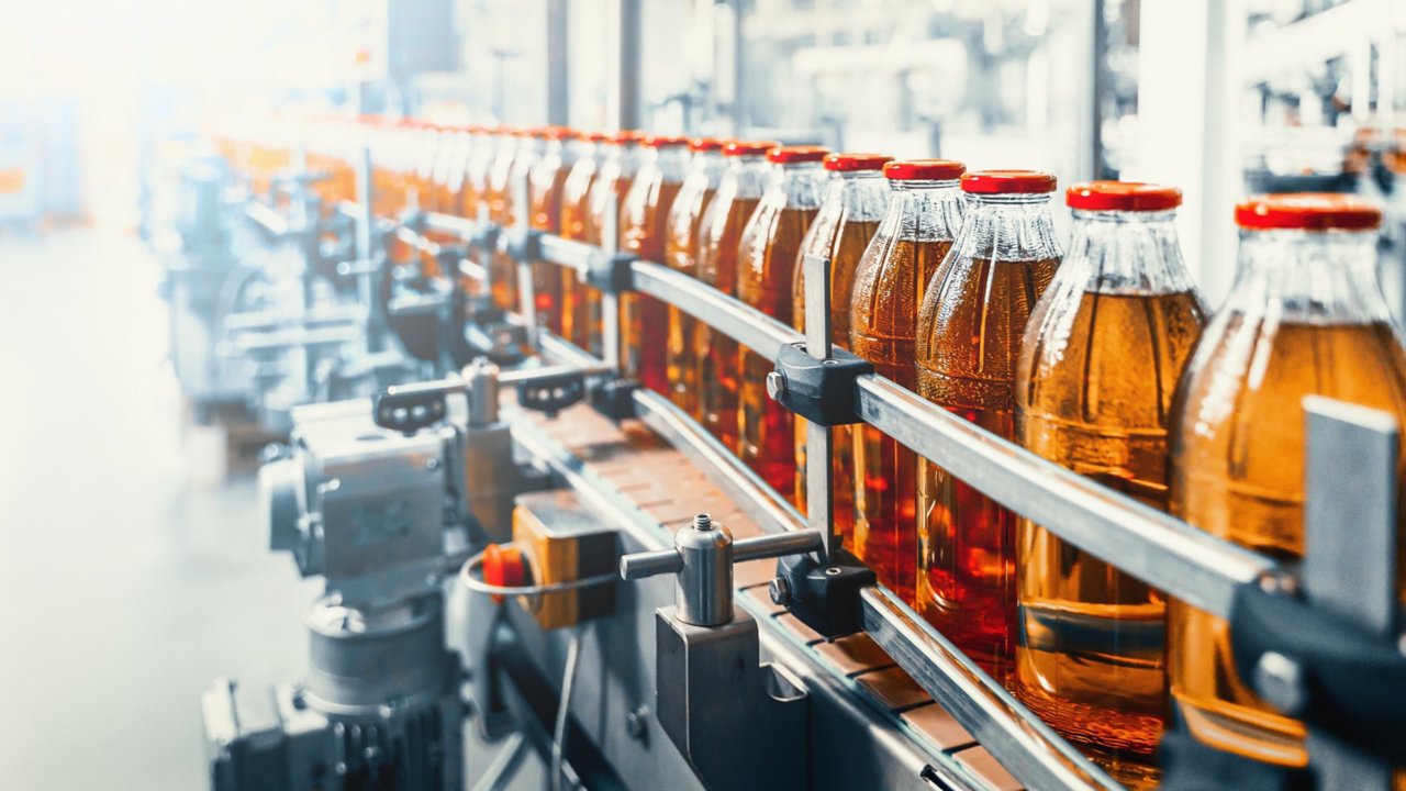 beverage bottling line