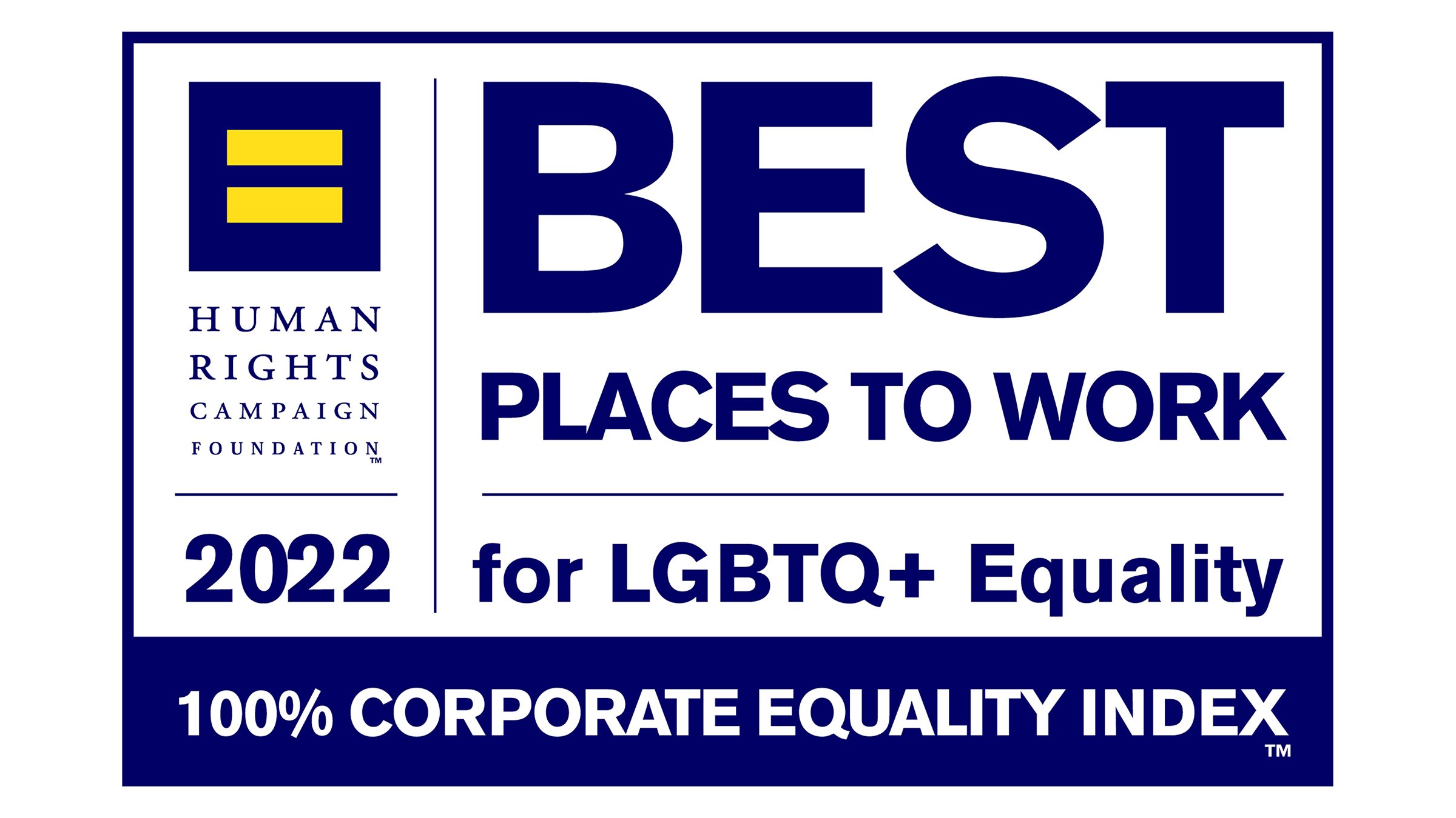 Best Places To Work for LGBTQ Equality 2022 Logo