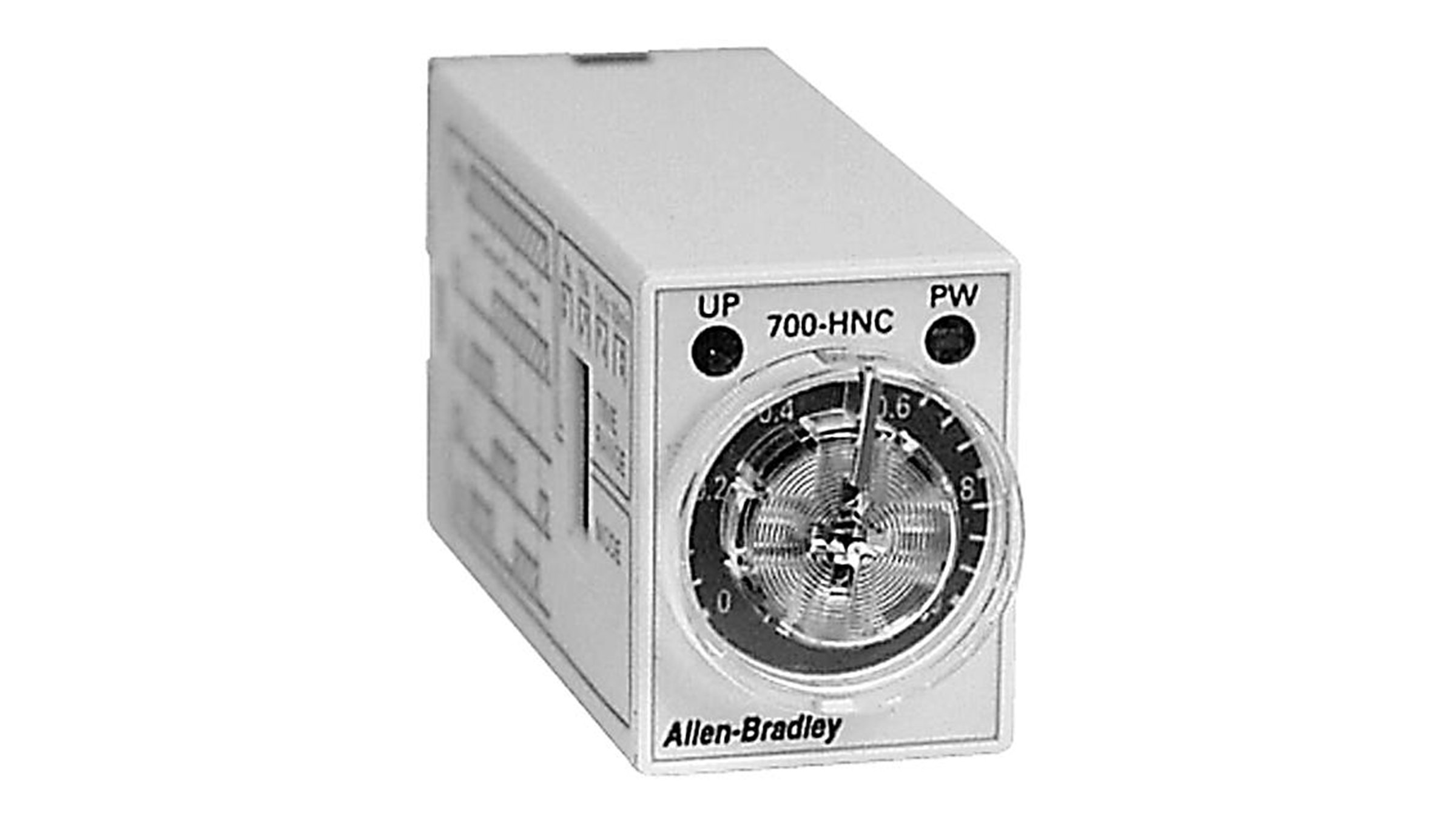 Les relais temporisés miniatures Allen-Bradley, série 700-HNC font partie des plus petits relais temporisés existants.