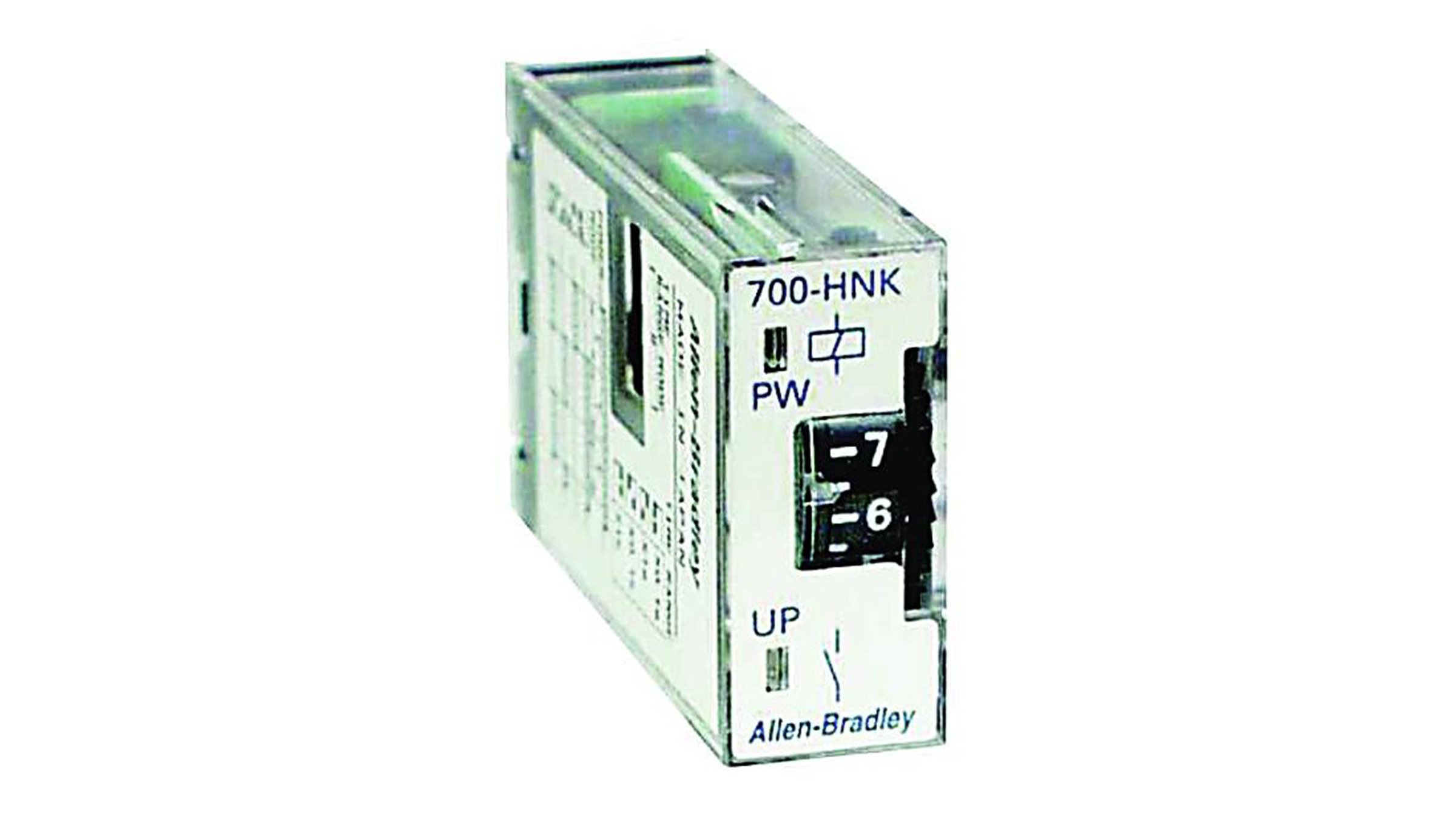 Allen-Bradley Bulletin 700-HNK Ultra-Slim Timing Relays are some of the smallest plug-in relays on the market.