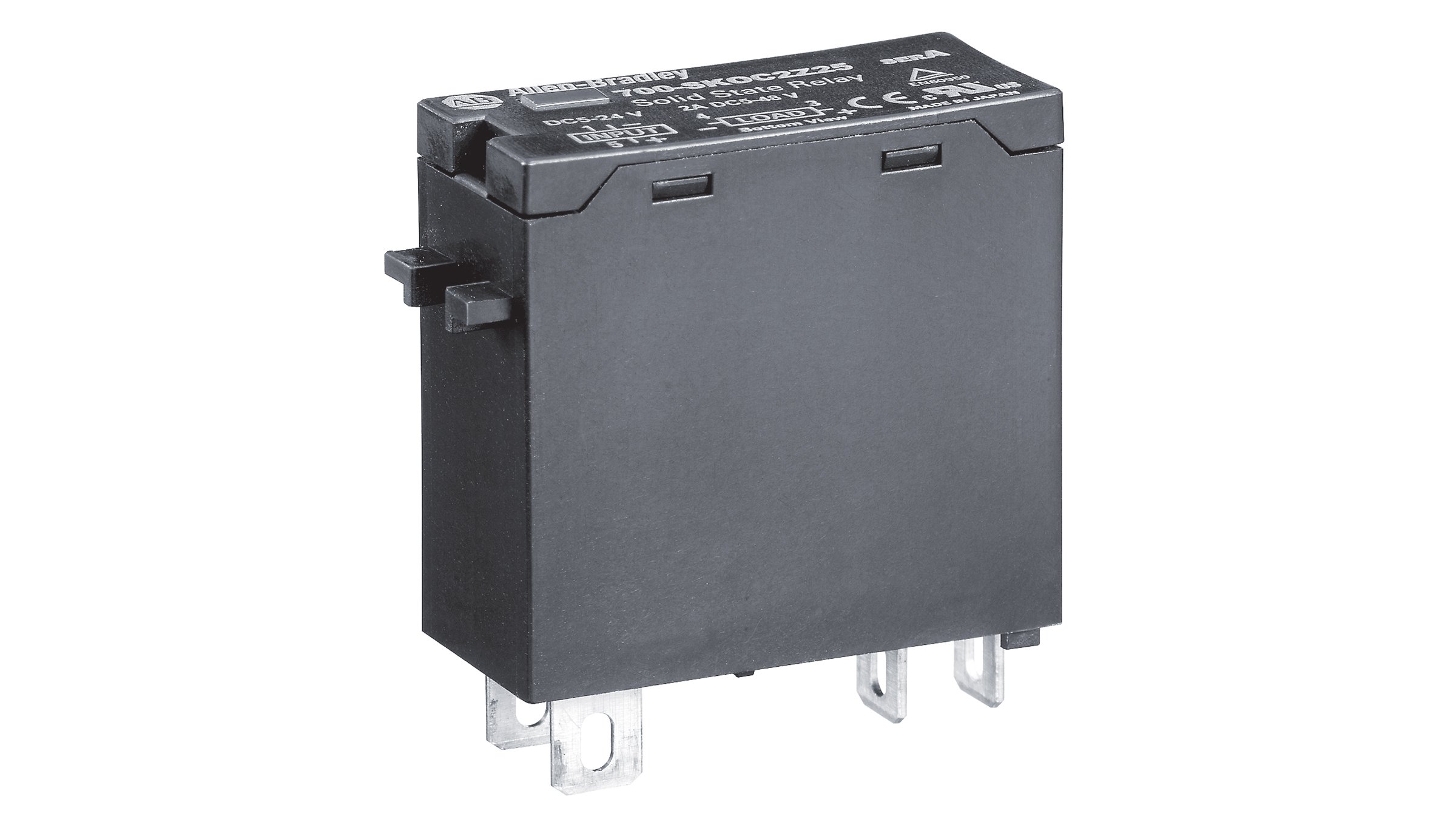 Allen-Bradley Bulletin 700-SK 细长型继电器是与 HN121 或 HN122 插座兼容的固态型继电器