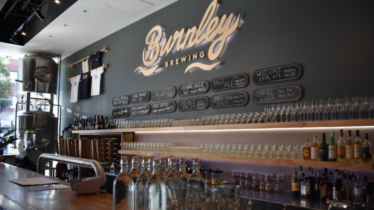 Burnley Brewing bar