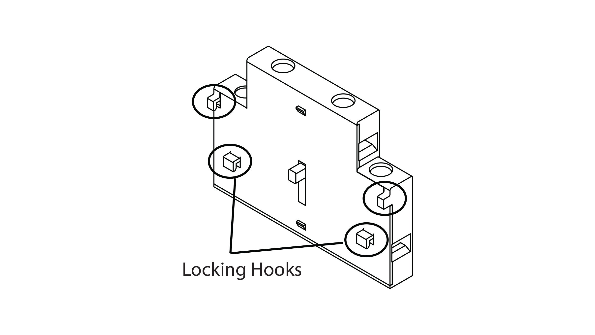 Sprecher & Schuh CA7 Auxiliary diagram showing locking hooks