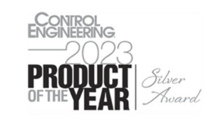 Logotipo do prêmio Produto do Ano de 2023 do setor de Engenharia de controle – Prata