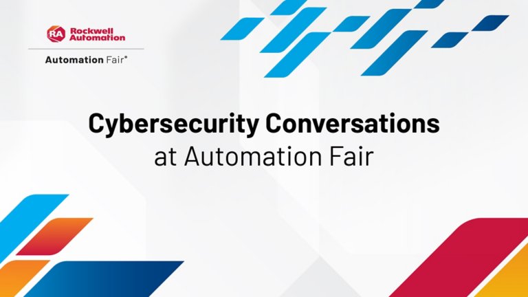 Title card for Cybersecurity Conversations at Automation Fair video from Automation Fair 2022