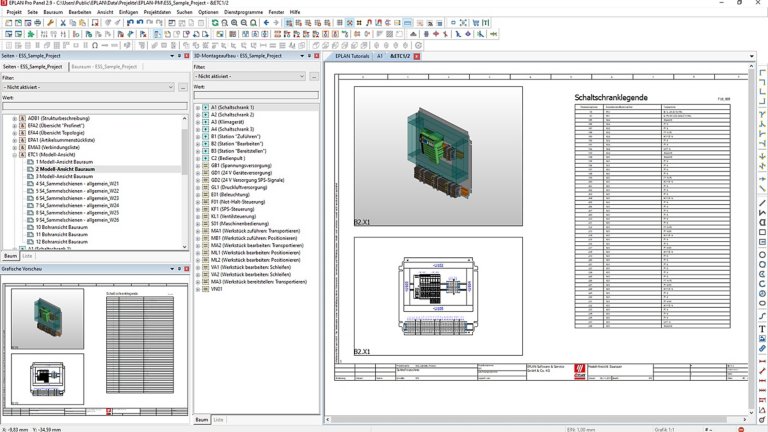 Screenshot of Eplan software