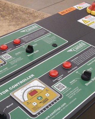 Control panel for Farr dust collection machinery