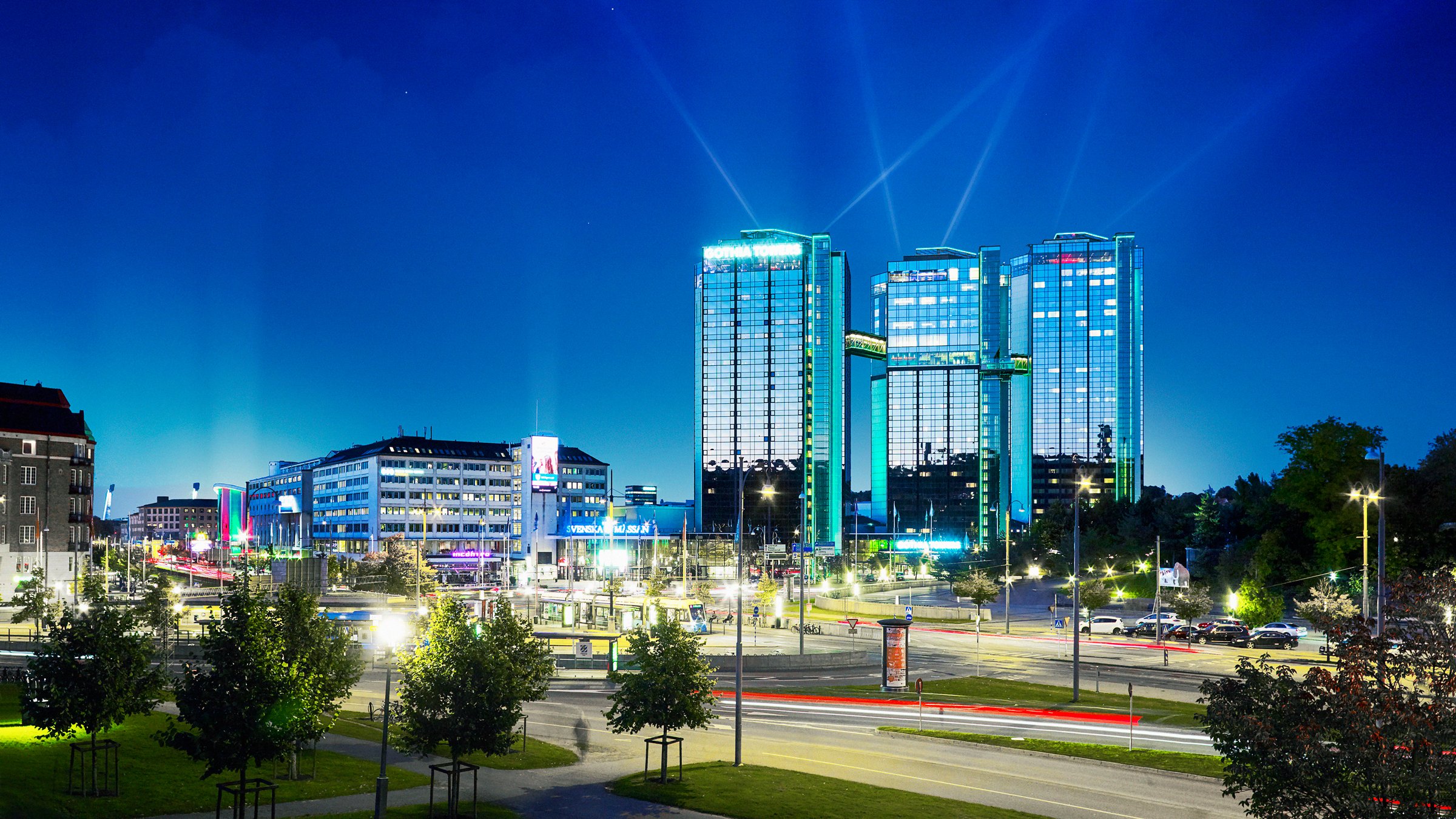 Gothia Towers Hotel Exterior, Gothenburg Sweden