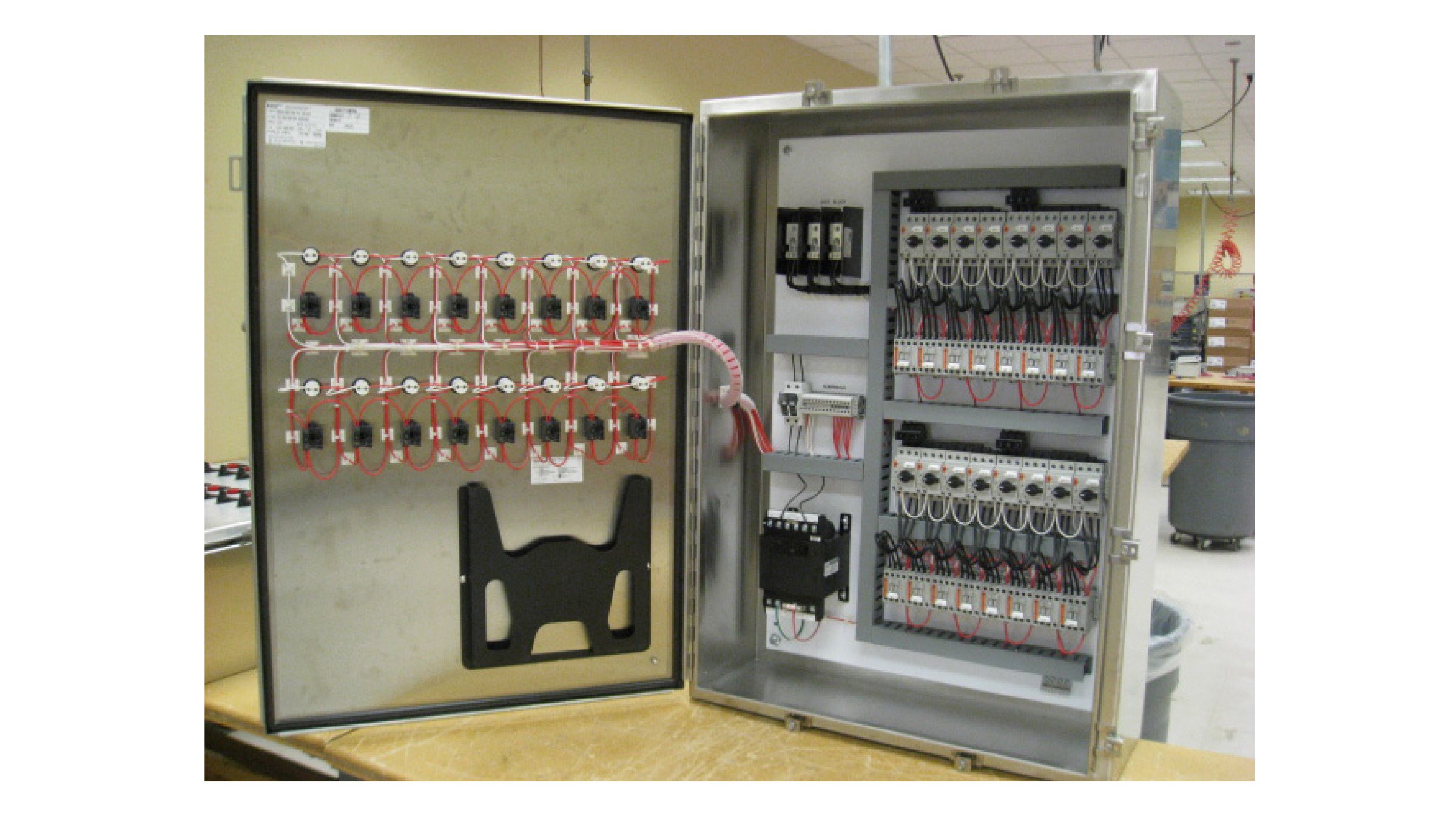 Hobbs multi-motor control panel for steam plant ventilation