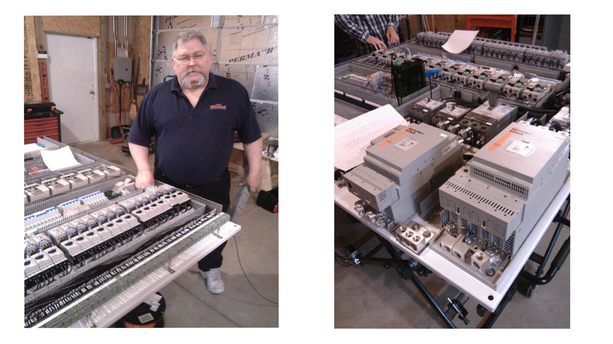 Bob Marquis of Midwest Engineering and Automation designed their control panel using 60mm busbars