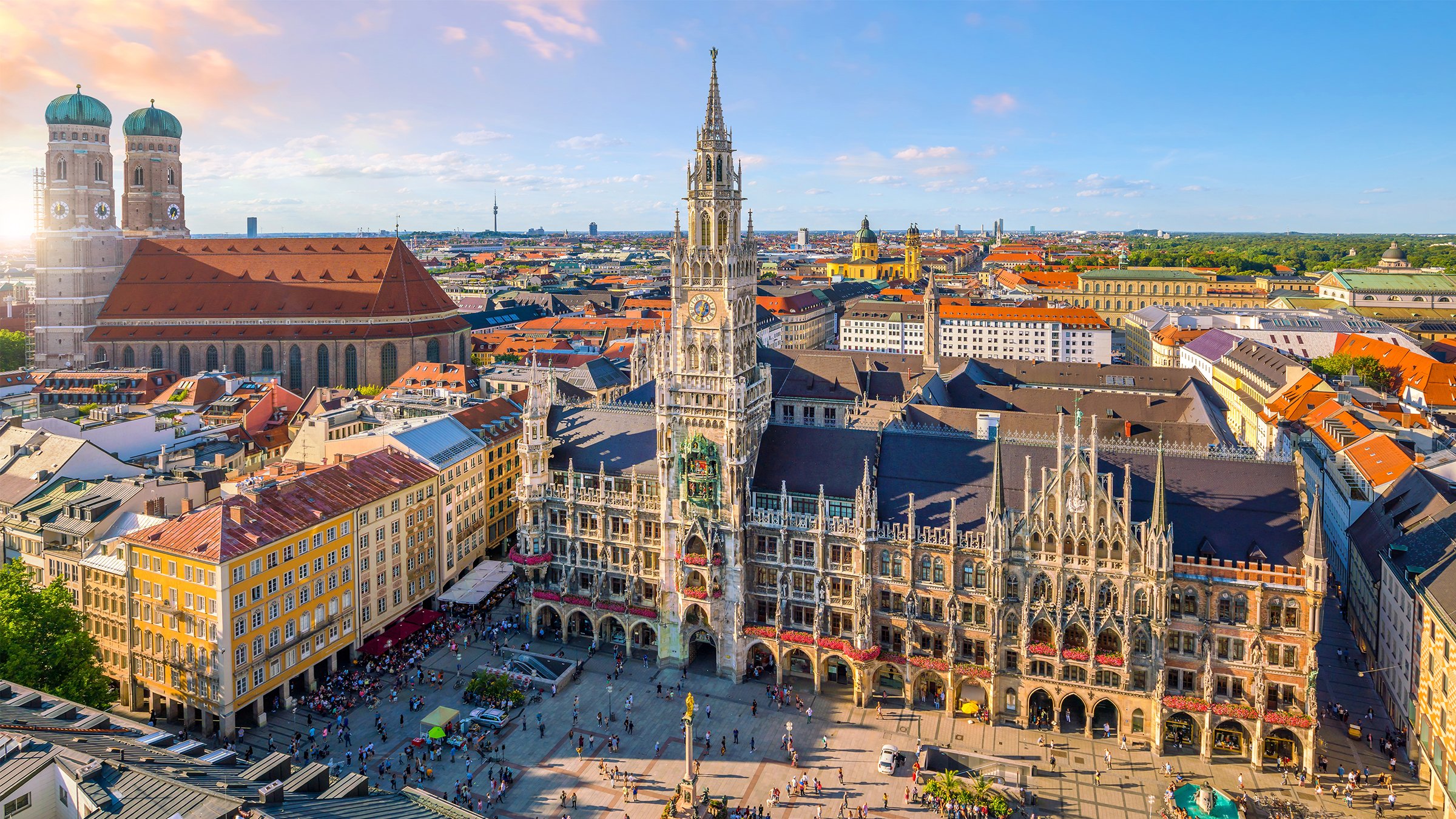 Munich Marienplatz City Square Germany