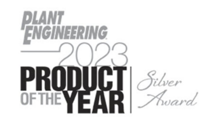 Logo de los premios Product of the Year 2023, de Plant Engineering - Plata