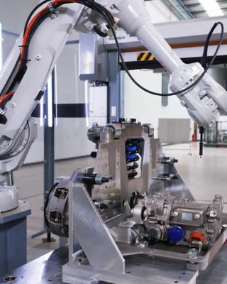 Ree Automotive Customer Facility view of Robotic Arm