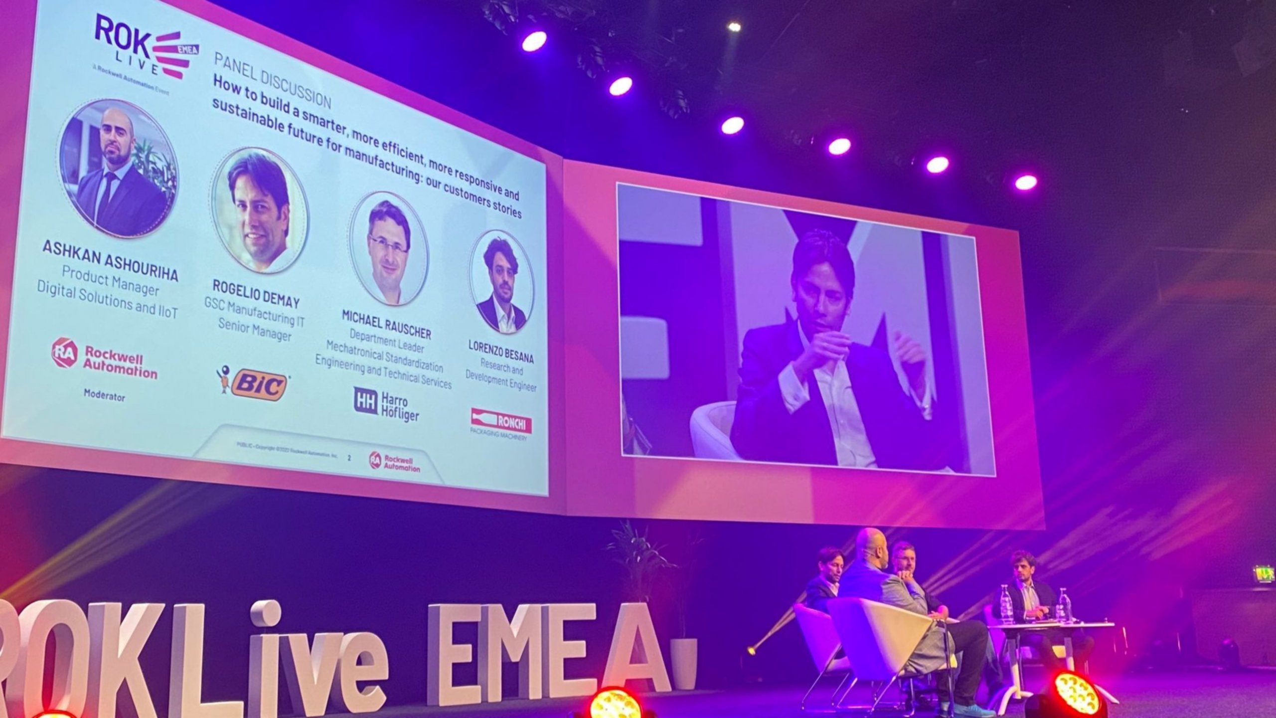 Keynote Speakers talking during ROKLive EMEA Panel Discussion