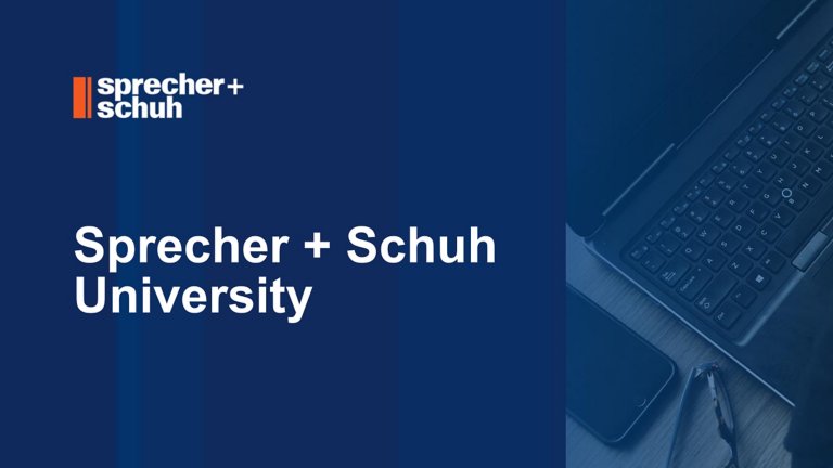 Sprecher + Schuh University background