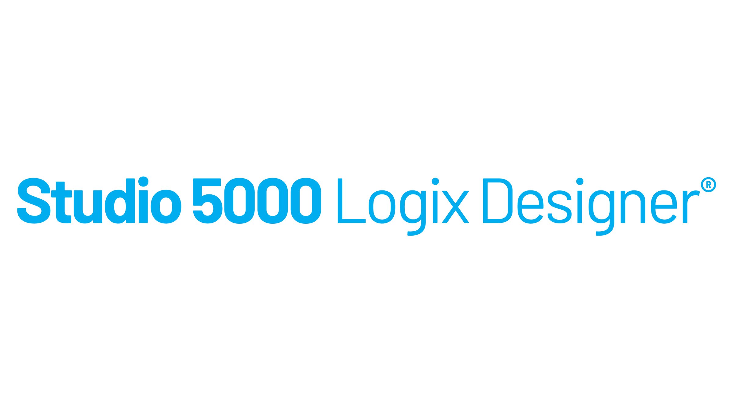 The Studio 5000 Logix Designer software logo in the color cyan.