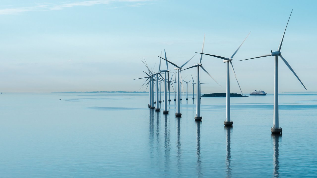 Power generation offshore wind turbines
