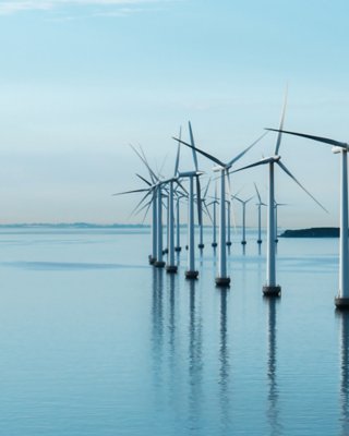 Power generation offshore wind turbines