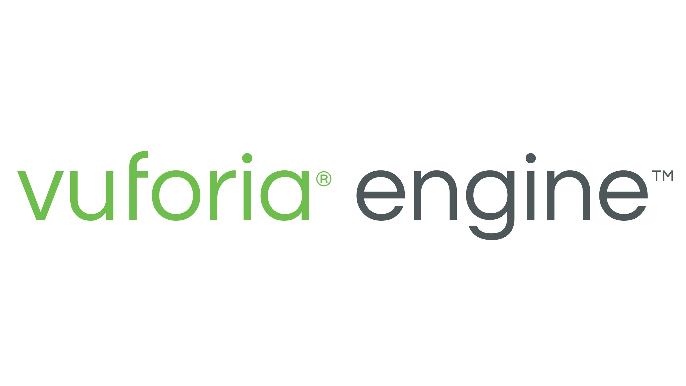 Green and grey PTC Vuforia Engine logo