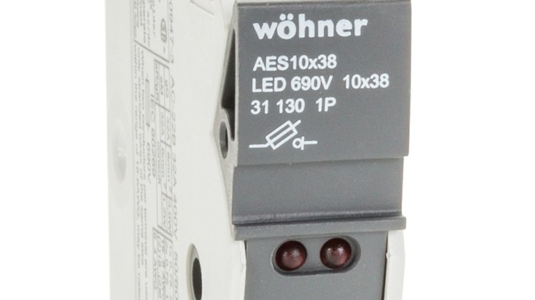 Wohner Ambus fuse holder dual led fuse indicator close up