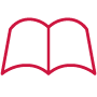 rotes Knowledgebase-Symbol