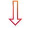 ícone de seta para baixo representando tempo de parada da máquina