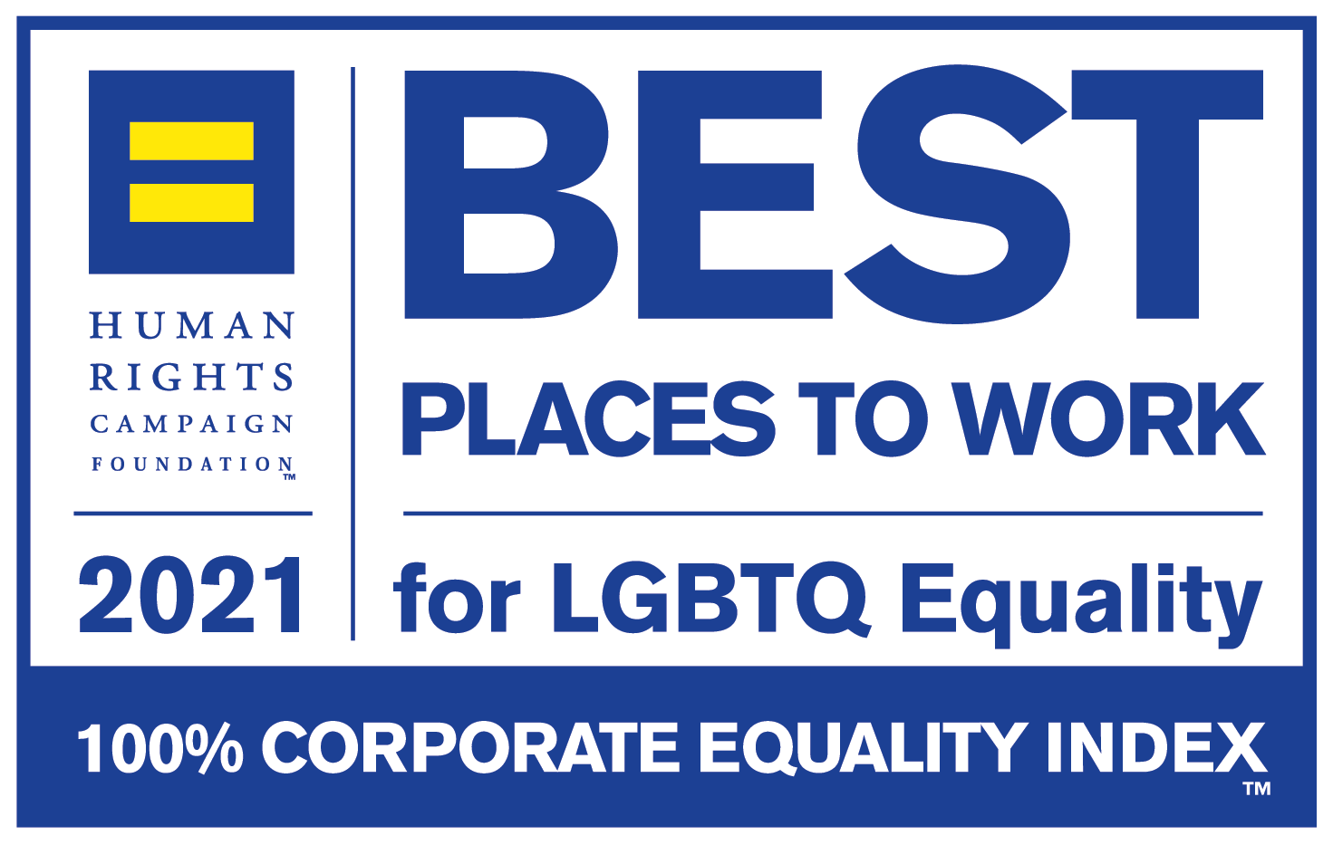 Corporate Equality Index Best Places to Work Award