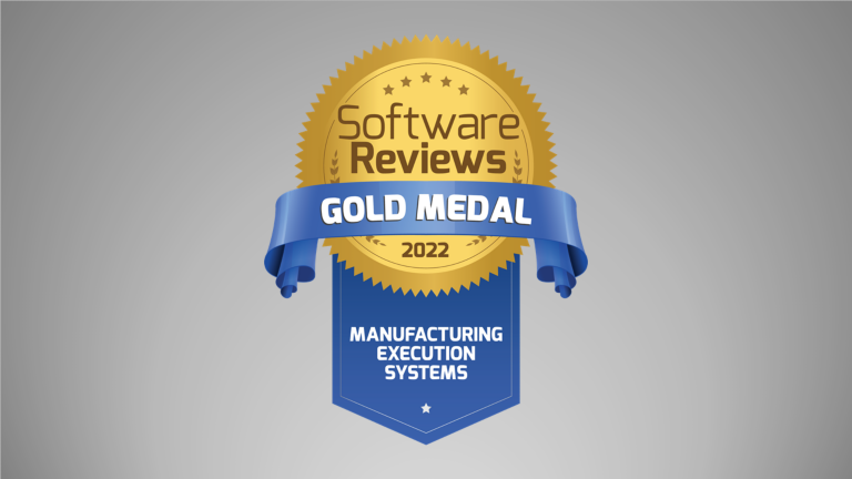 Software Reviews Gold Medal with blue ribbon