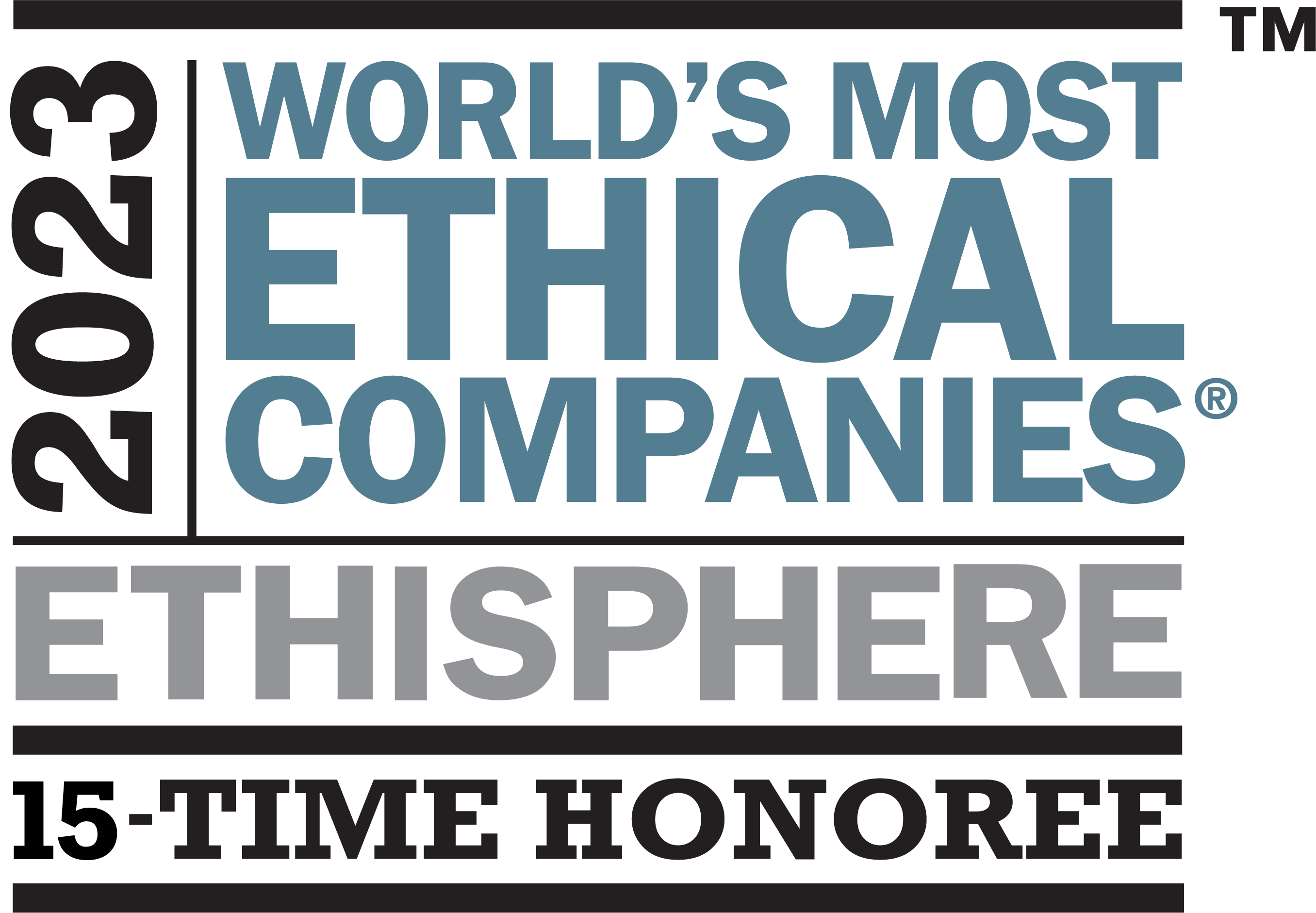 2023 World's Most Ethical Companies - Ethispere, 15-time honoree