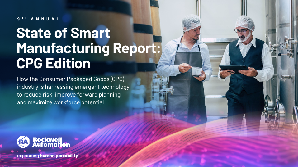 How the Consumer Packaged Goods (CPG)  industry is harnessing emergent technology  to reduce risk, improve forward planning  and maximize workforce potential