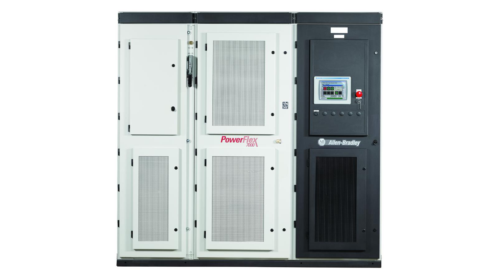 PowerFlex® 7000高圧ACドライブ | 200馬力～34,000馬力で、また電源電圧2.3 kV、6.6 kVで使用可能な空冷または水冷式ドライブ | 速度、トルク、方向、標準の非同期または同期ACモータの起動および停止の制御で回生用途に最適