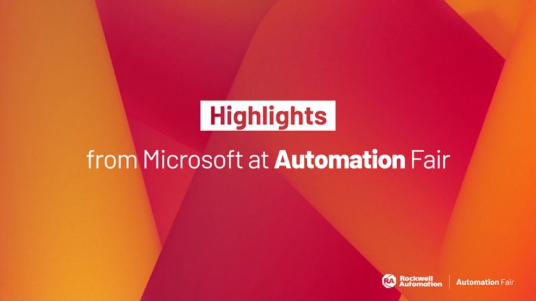 Highlights from Microsoft at Automation Fair