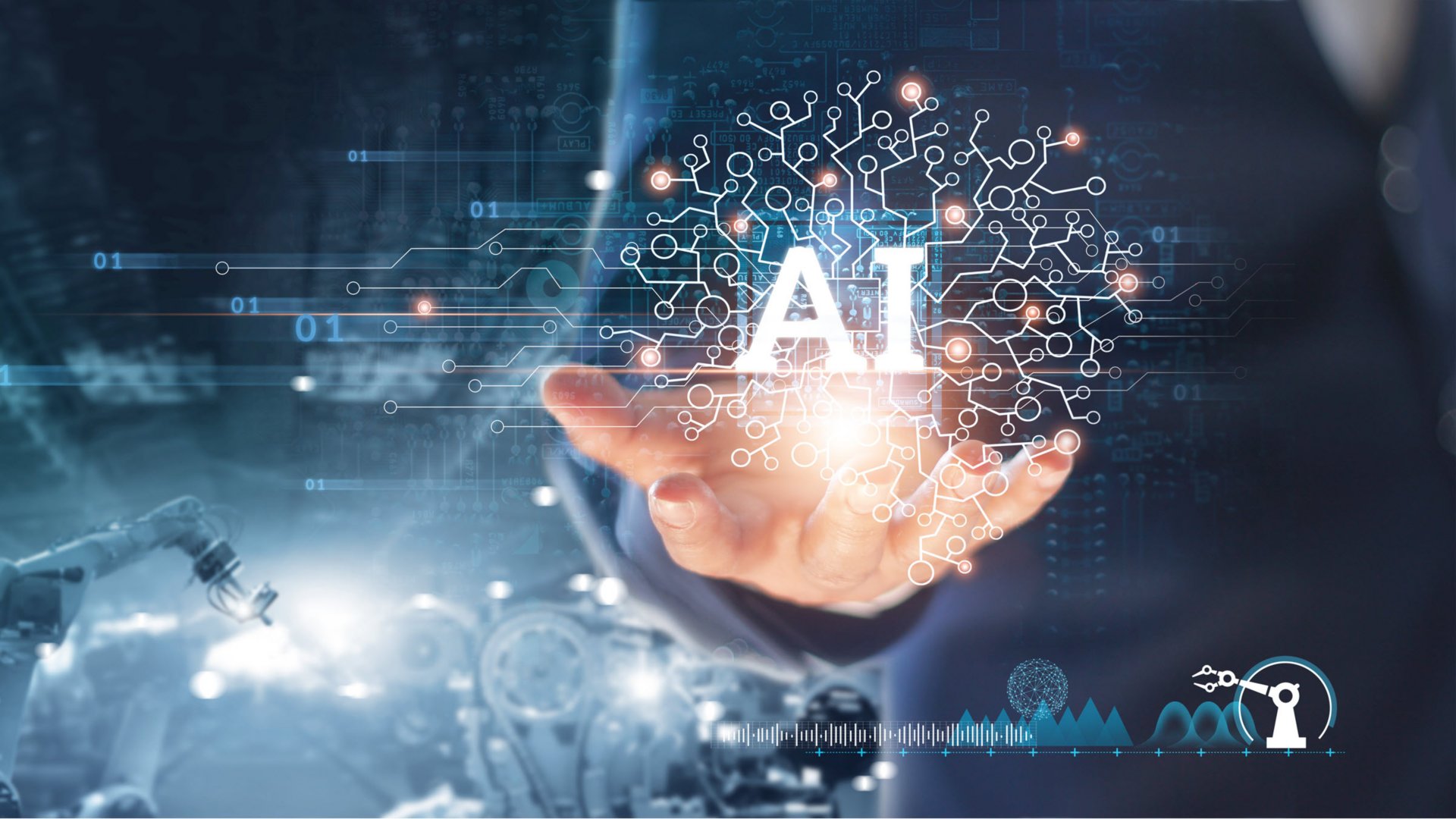 Manager-engineer-holding-brain-of-Artificial-Intelligence-in-hand-and-control-automation-robot-arms-machine-in-intelligent-factory-industrial